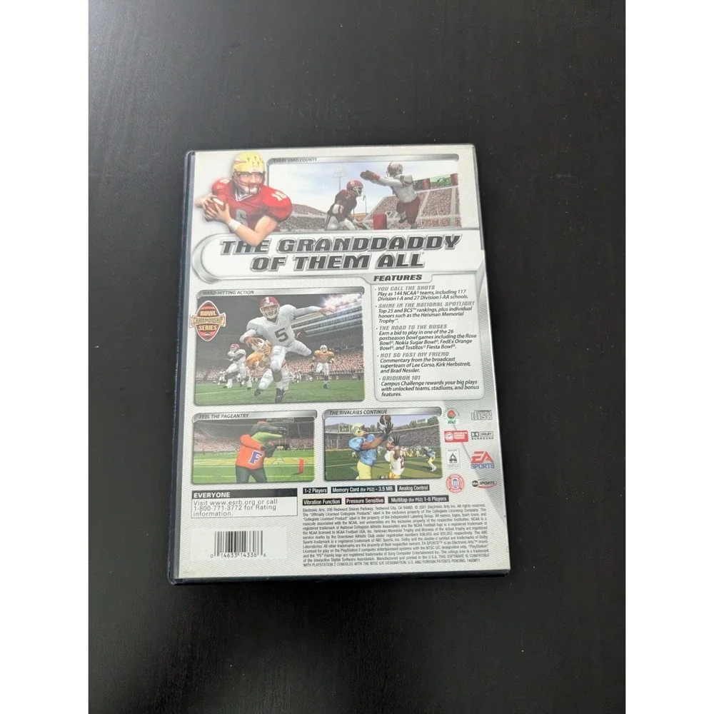 NCAA Football‎ 2002 PS2 PlayStation 2 + Reg Card - Complete CIB